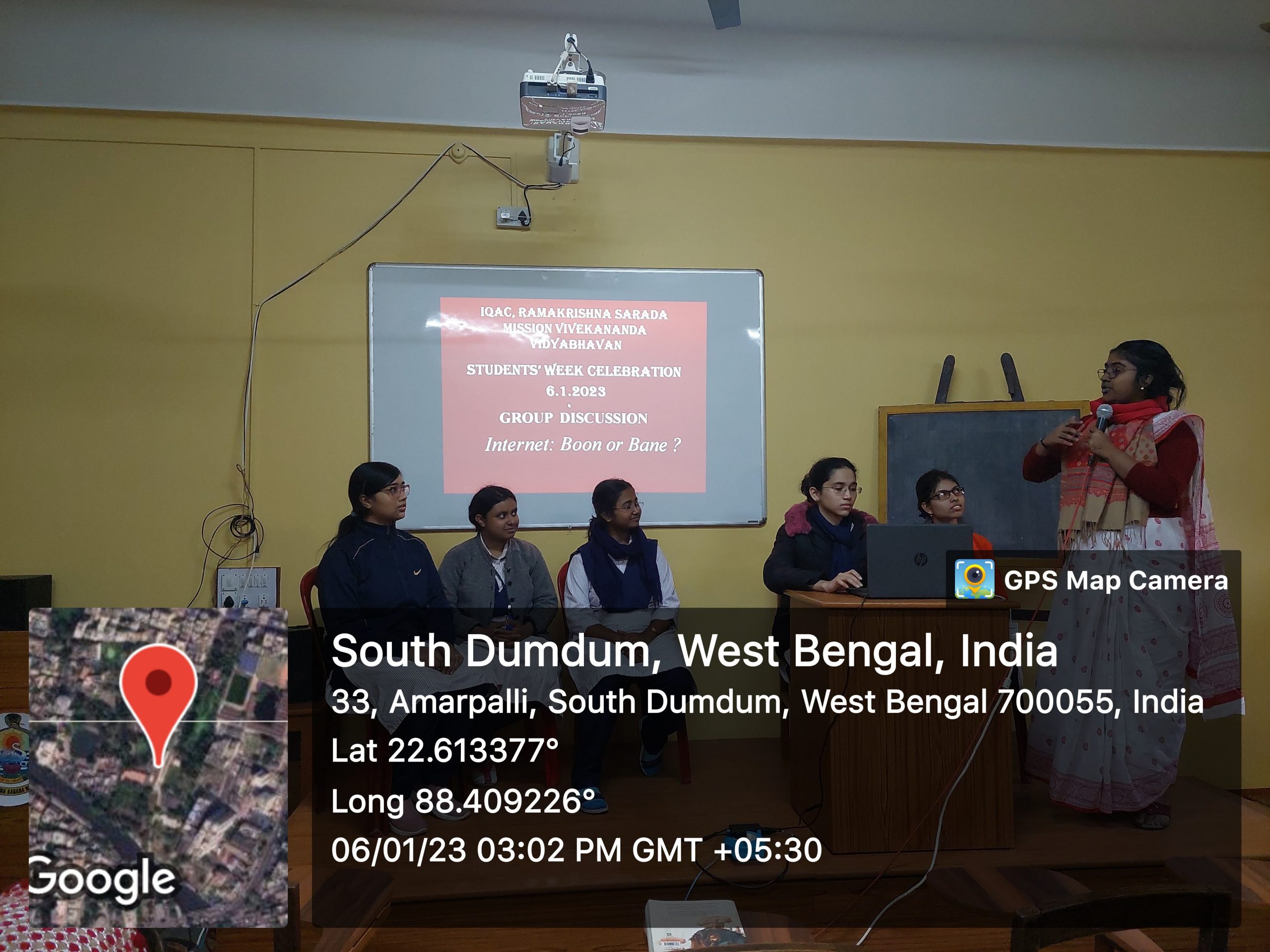 Students Week 2nd – 7th Jan  (Group Discussion on INTERNET BOON OR BANE)